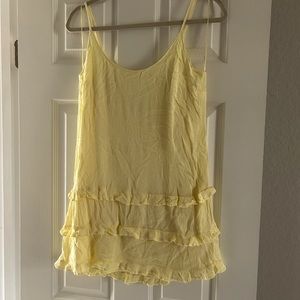 Pastel Yellow short summer dress